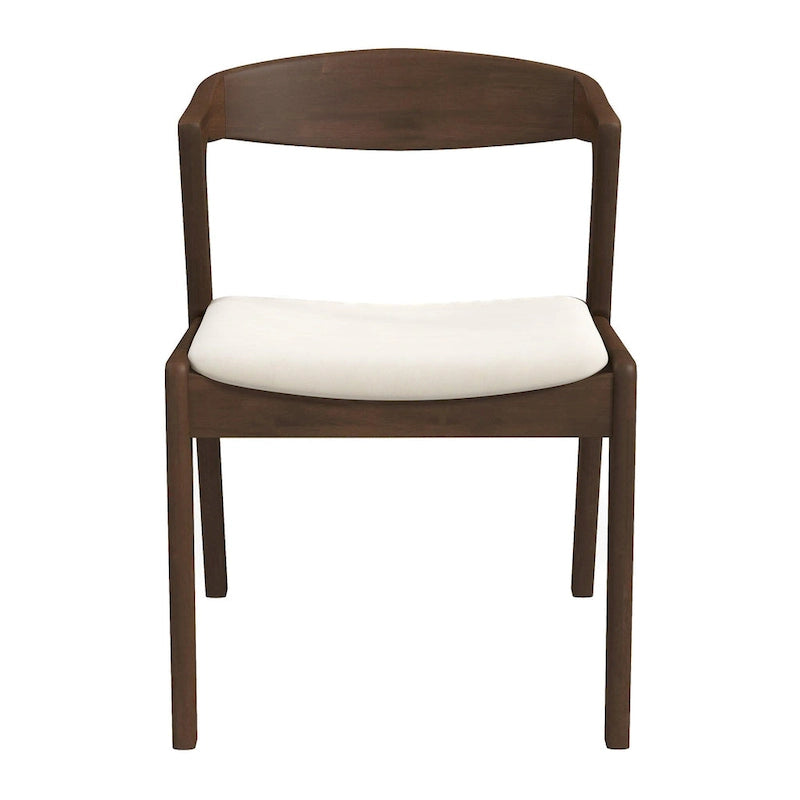 Solid Wood Cream Dining Chair (Set Of 2)