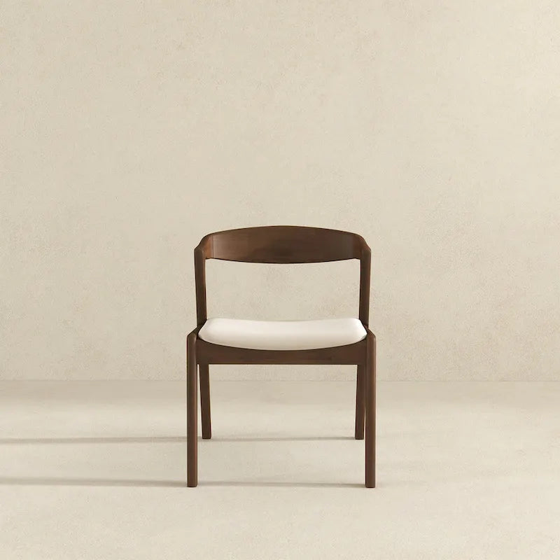 Solid Wood Cream Dining Chair (Set Of 2)