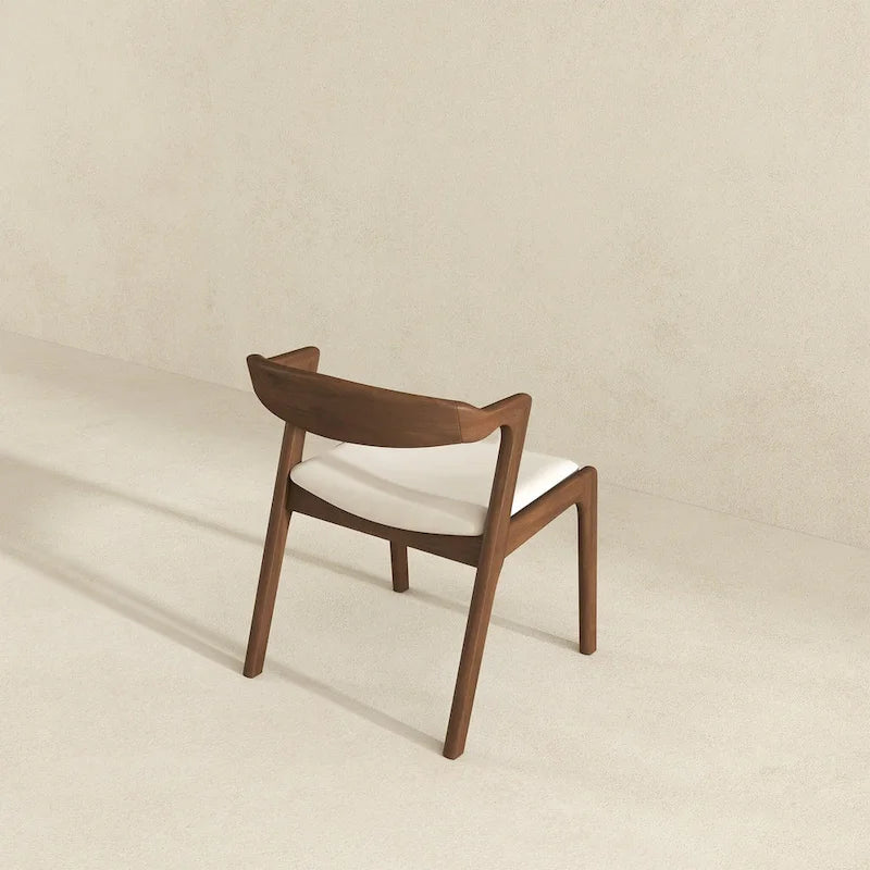 Solid Wood Cream Dining Chair (Set Of 2)