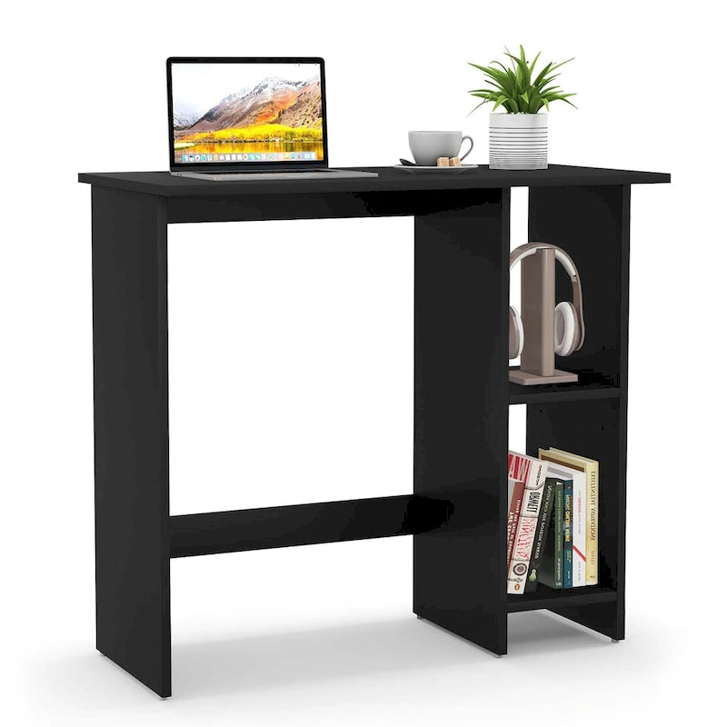Small Computer Desk with Storage Modern Writing Desk with