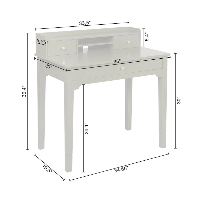 Desk with Hutch
