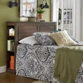 Keigo Walnut Finish Full Storage Headboard by iNSPIRE Q Classic