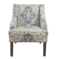 Upholstered Swoop Arm Chair