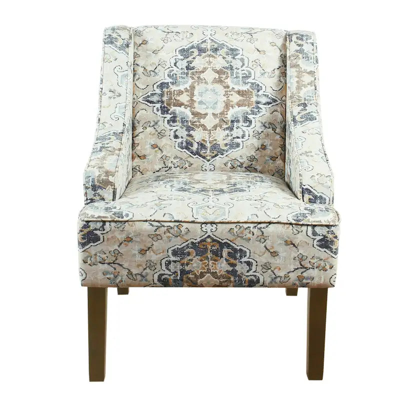 Upholstered Swoop Arm Chair
