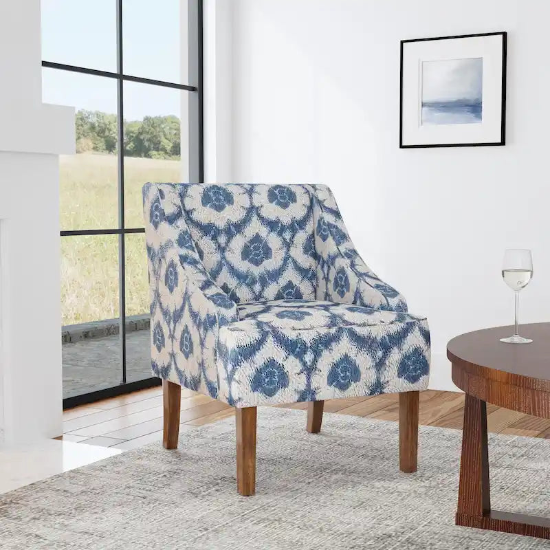 Upholstered Swoop Arm Chair