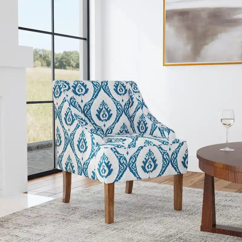 Upholstered Swoop Arm Chair