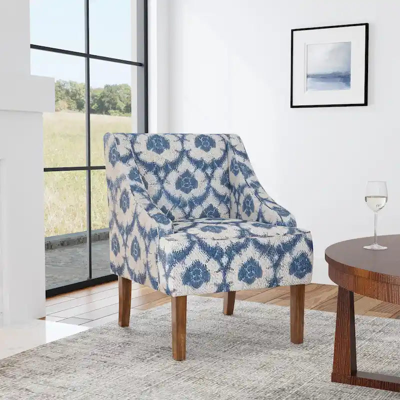 Upholstered Swoop Arm Chair