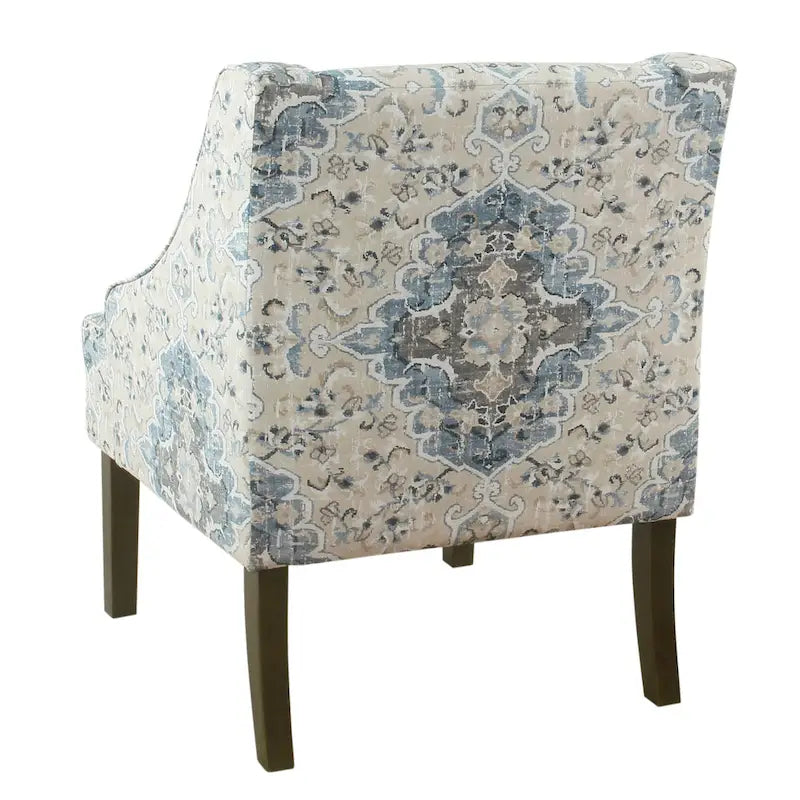 Upholstered Swoop Arm Chair