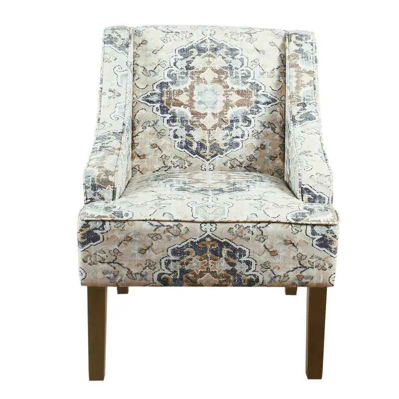 Upholstered Swoop Arm Chair