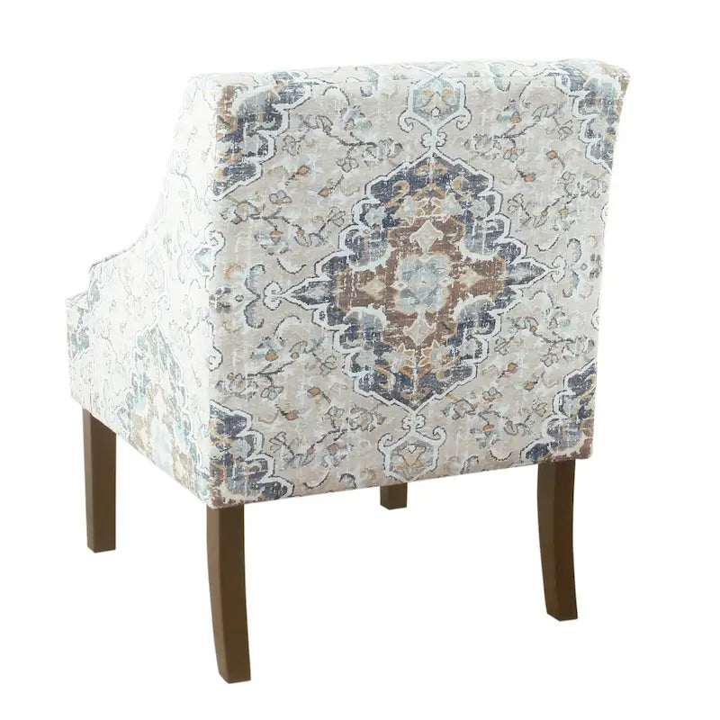 Upholstered Swoop Arm Chair