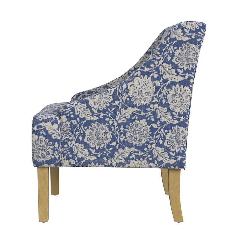 Upholstered Swoop Arm Chair