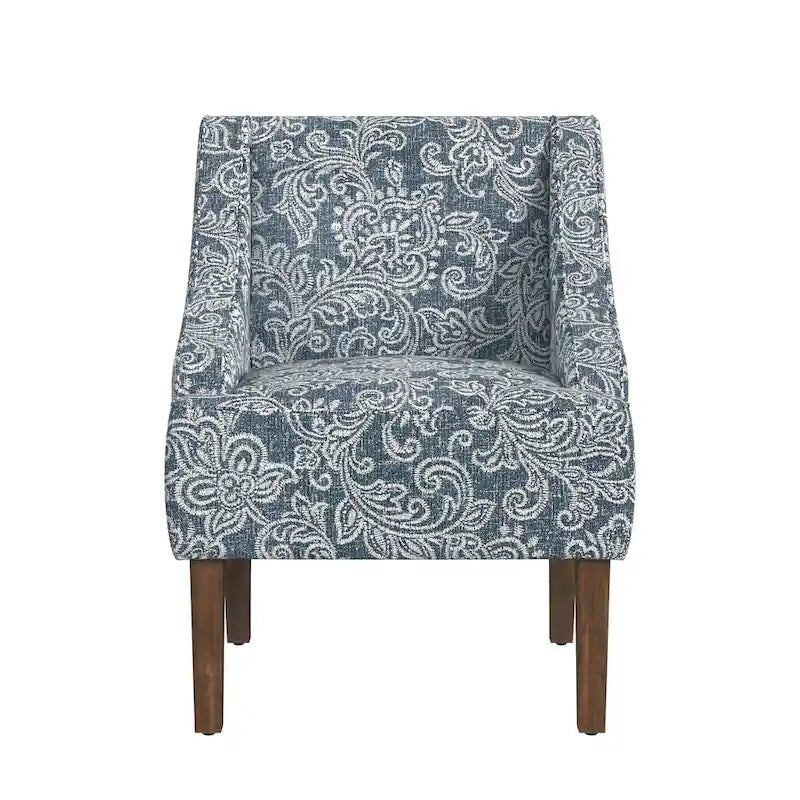 Upholstered Swoop Arm Chair