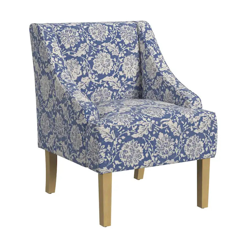 Upholstered Swoop Arm Chair