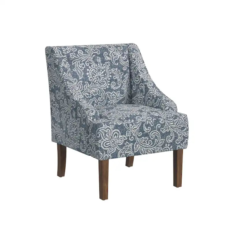 Upholstered Swoop Arm Chair