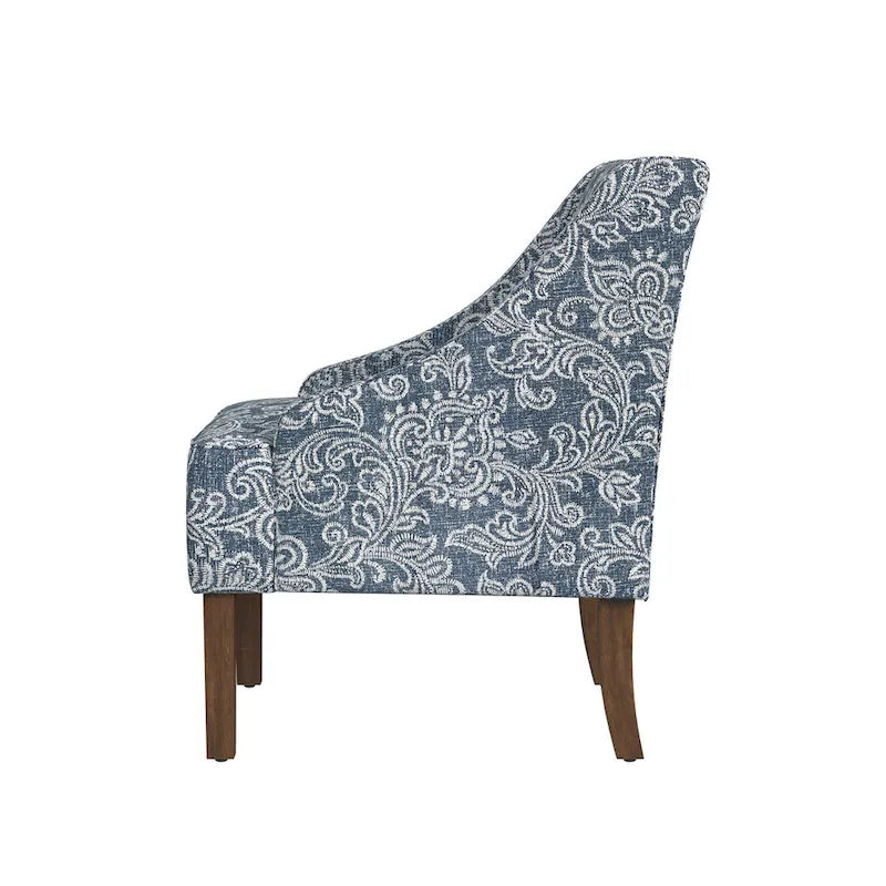 Upholstered Swoop Arm Chair