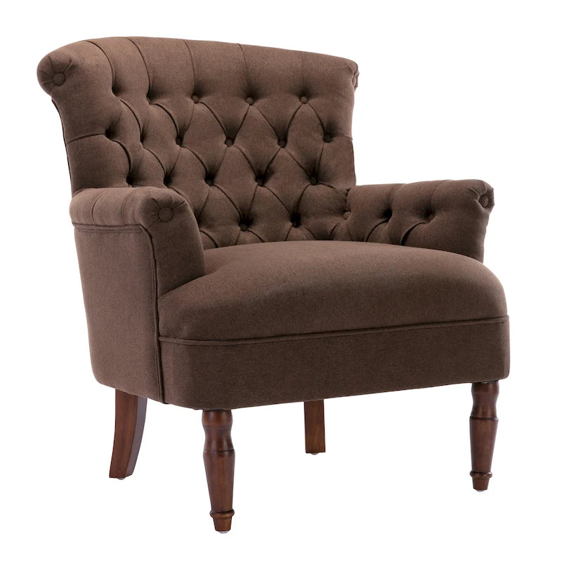 Tufted Fabric Oversized Club Chair