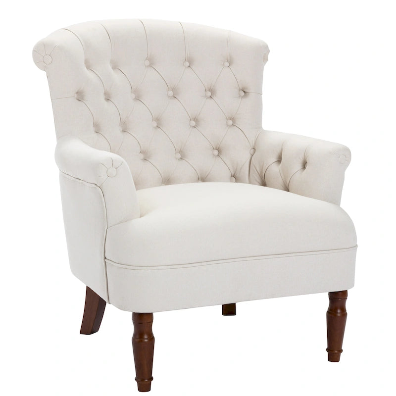 Tufted Fabric Oversized Club Chair
