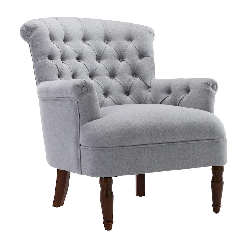 Tufted Fabric Oversized Club Chair