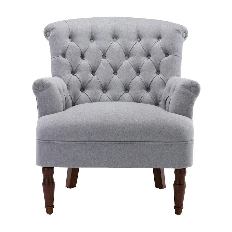 Tufted Fabric Oversized Club Chair