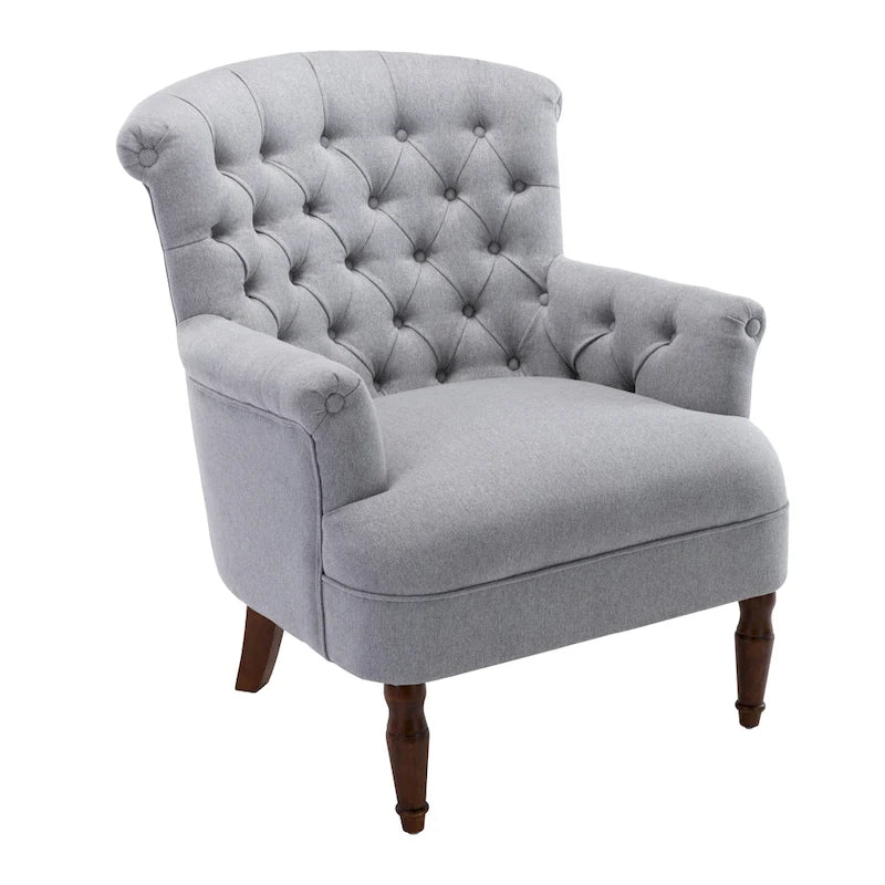 Tufted Fabric Oversized Club Chair
