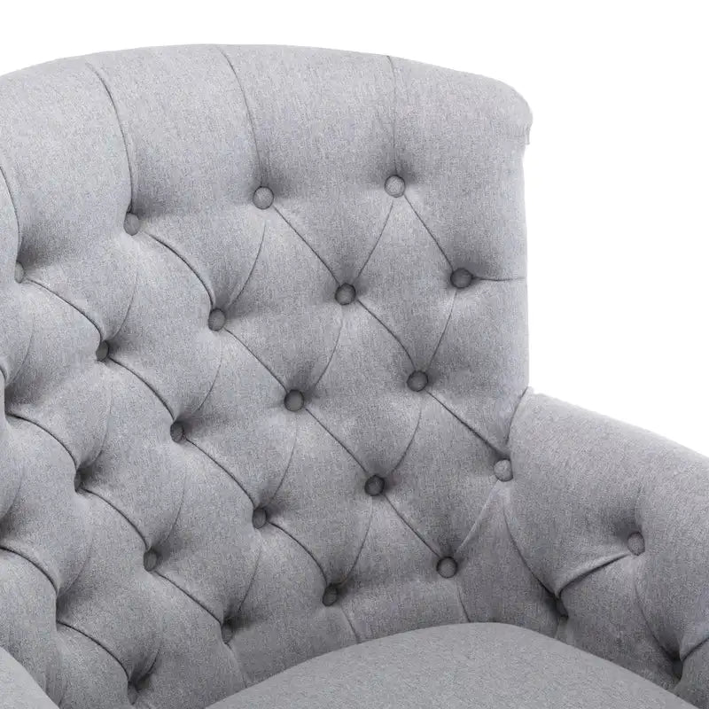 Tufted Fabric Oversized Club Chair