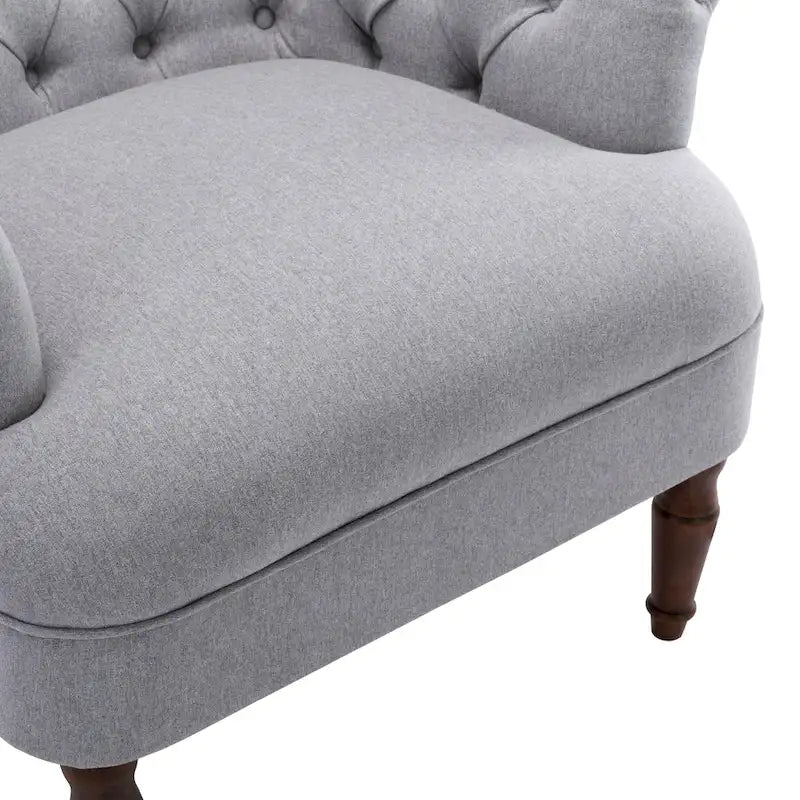 Tufted Fabric Oversized Club Chair