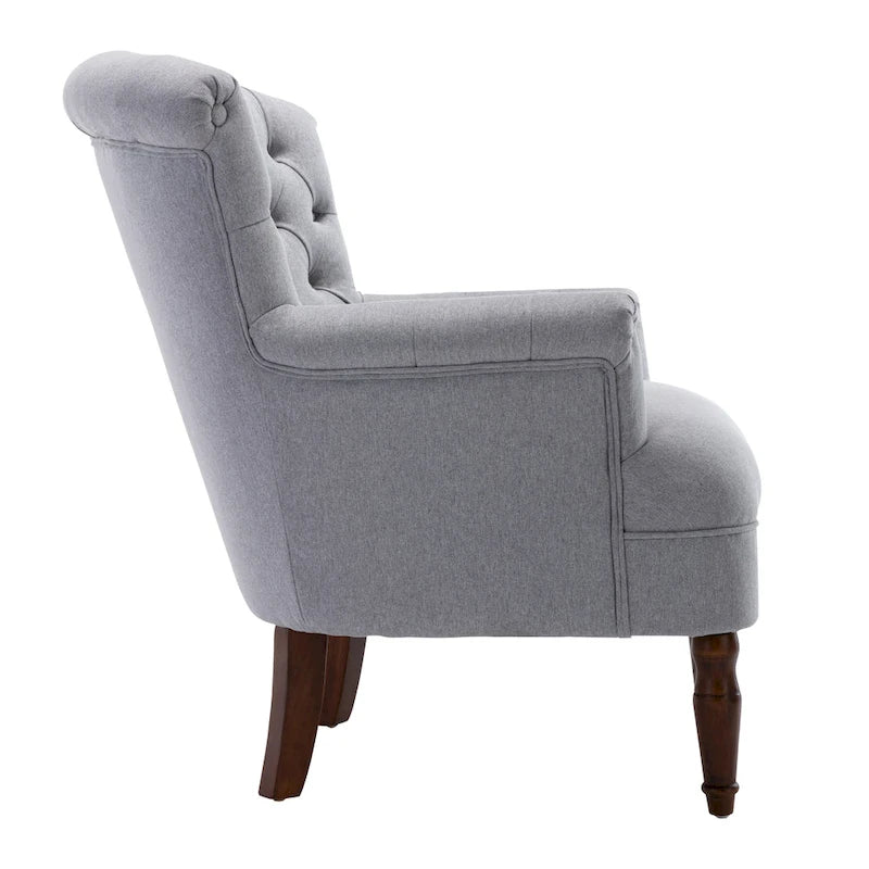 Tufted Fabric Oversized Club Chair
