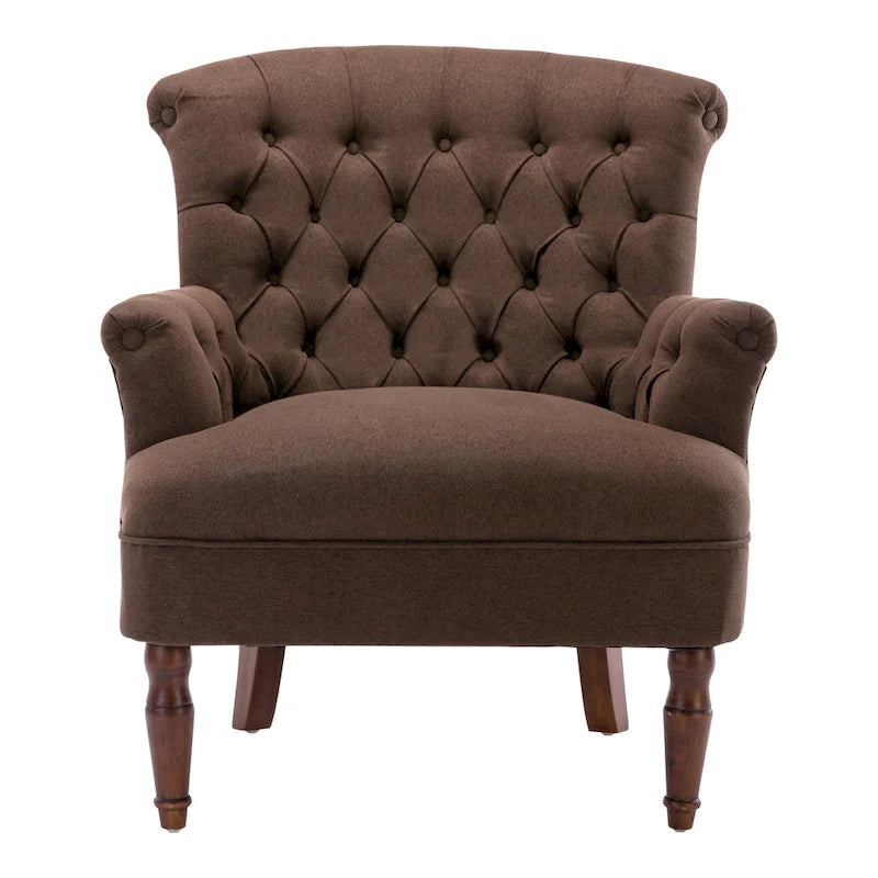 Tufted Fabric Oversized Club Chair