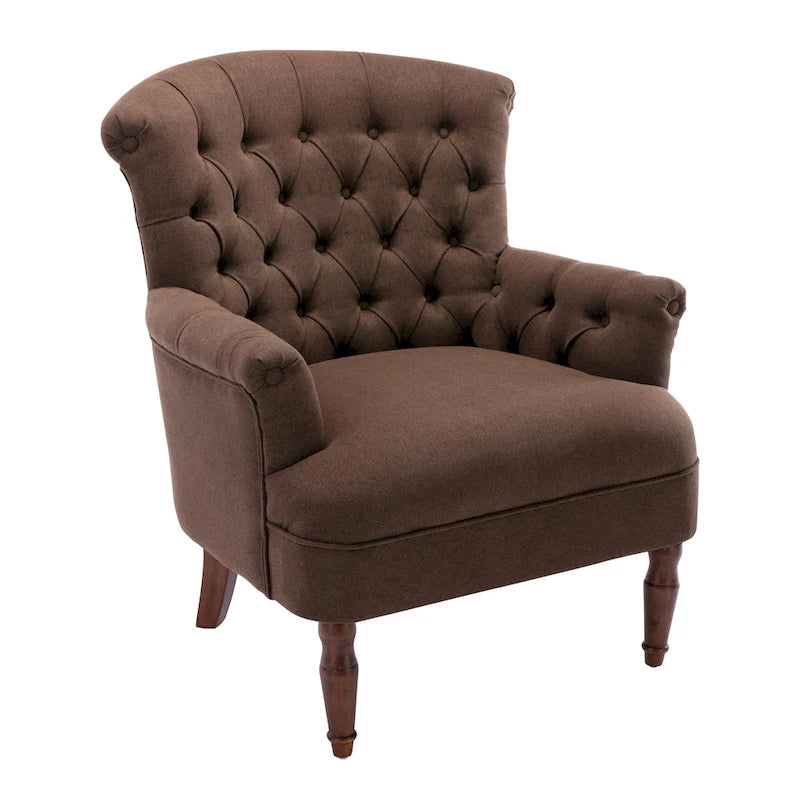 Tufted Fabric Oversized Club Chair