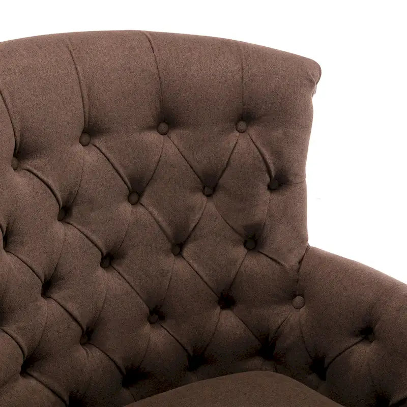 Tufted Fabric Oversized Club Chair