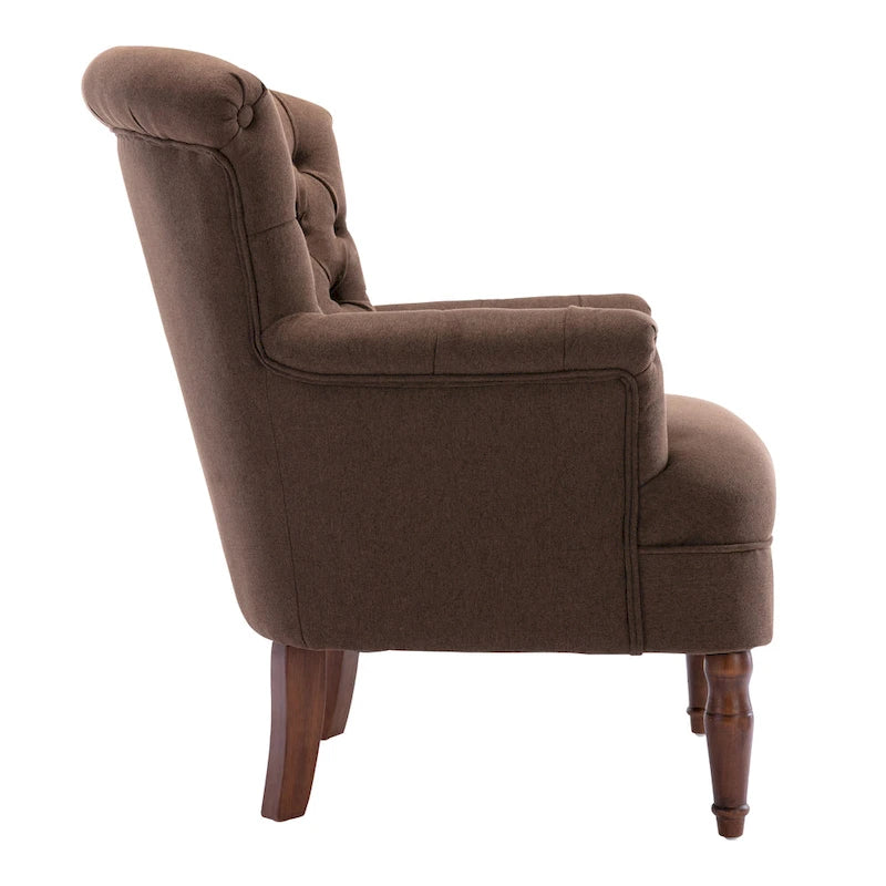 Tufted Fabric Oversized Club Chair