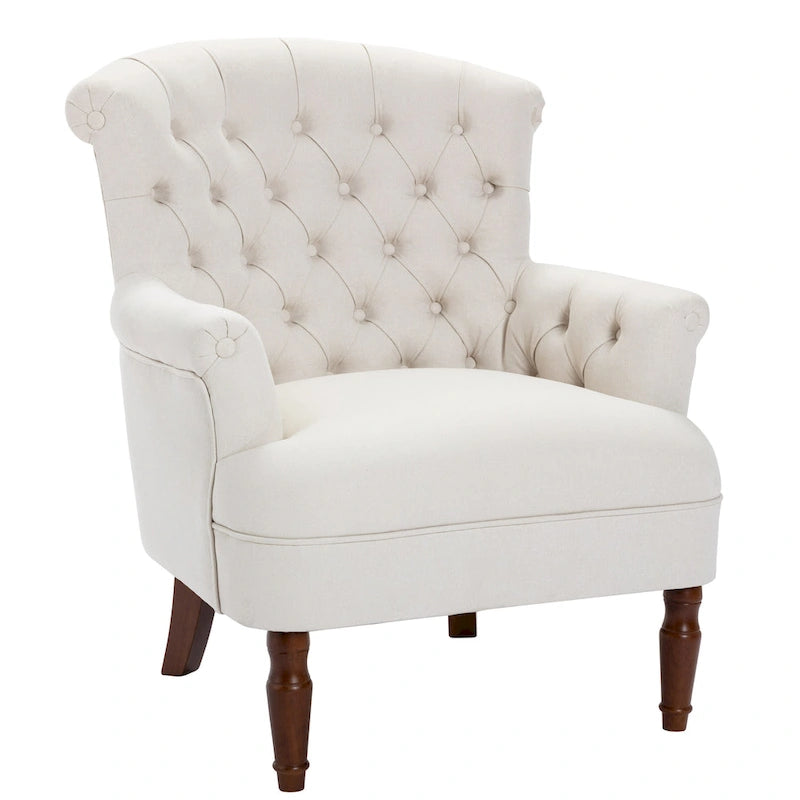 Tufted Fabric Oversized Club Chair