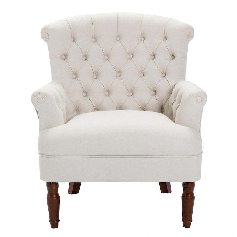 Tufted Fabric Oversized Club Chair