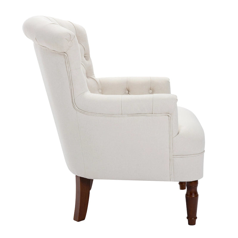 Tufted Fabric Oversized Club Chair