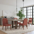 Rounded back Upholstered Dining chair-Single Pack