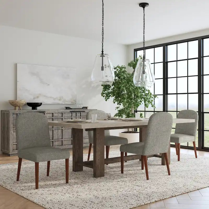 Rounded back Upholstered Dining chair-Single Pack