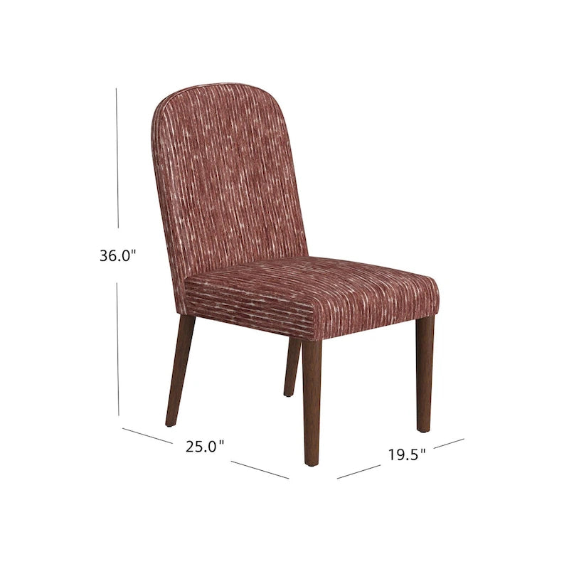 Rounded back Upholstered Dining chair-Single Pack