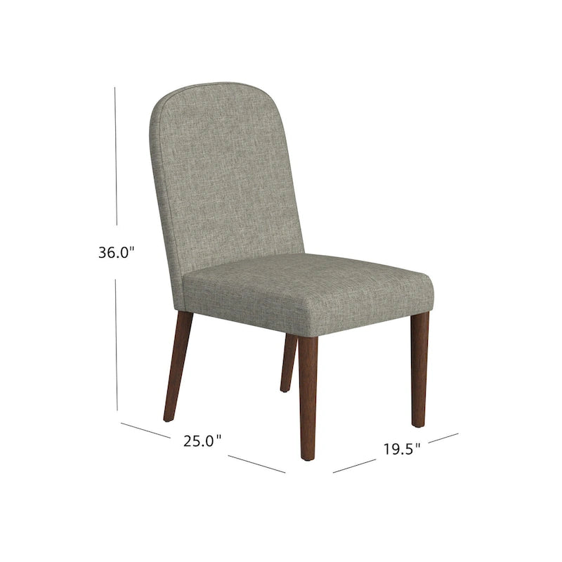 Rounded back Upholstered Dining chair-Single Pack