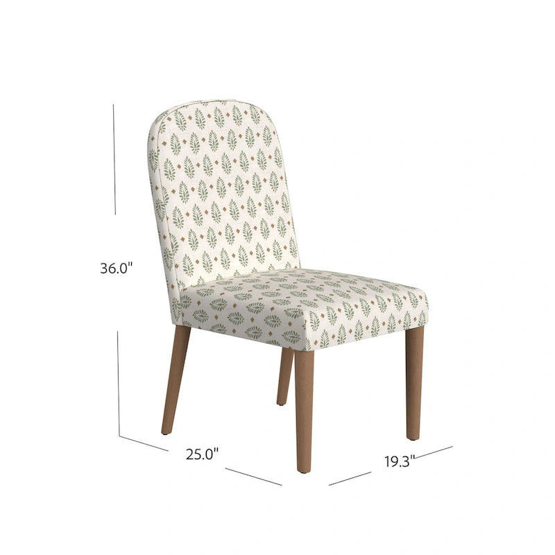 Rounded back Upholstered Dining chair-Single Pack