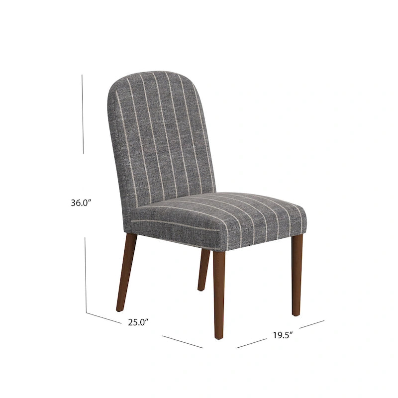 Rounded back Upholstered Dining chair-Single Pack