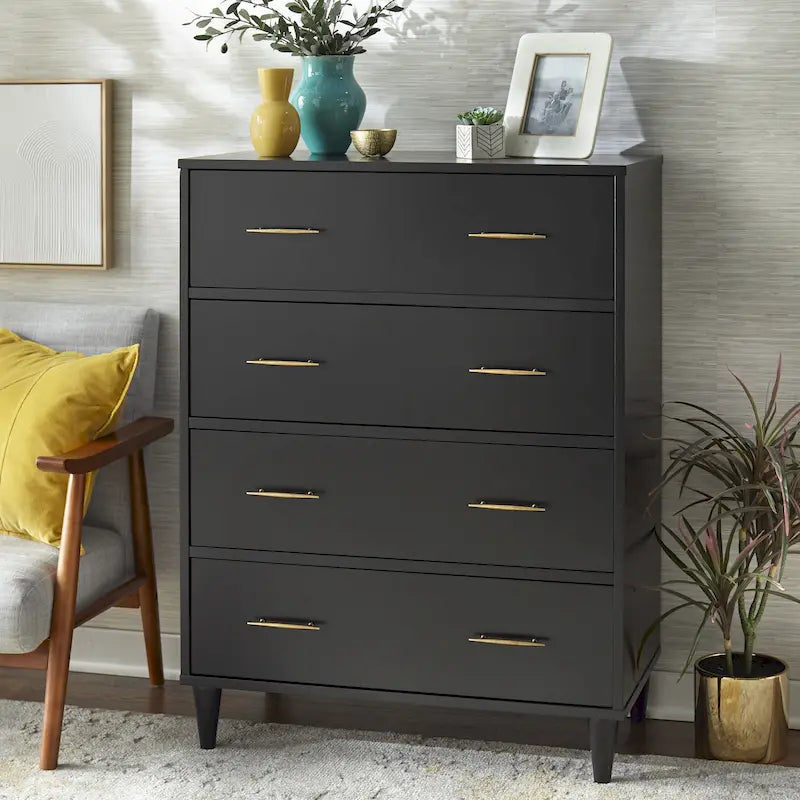 4-Drawer Mid-Century Modern Chest