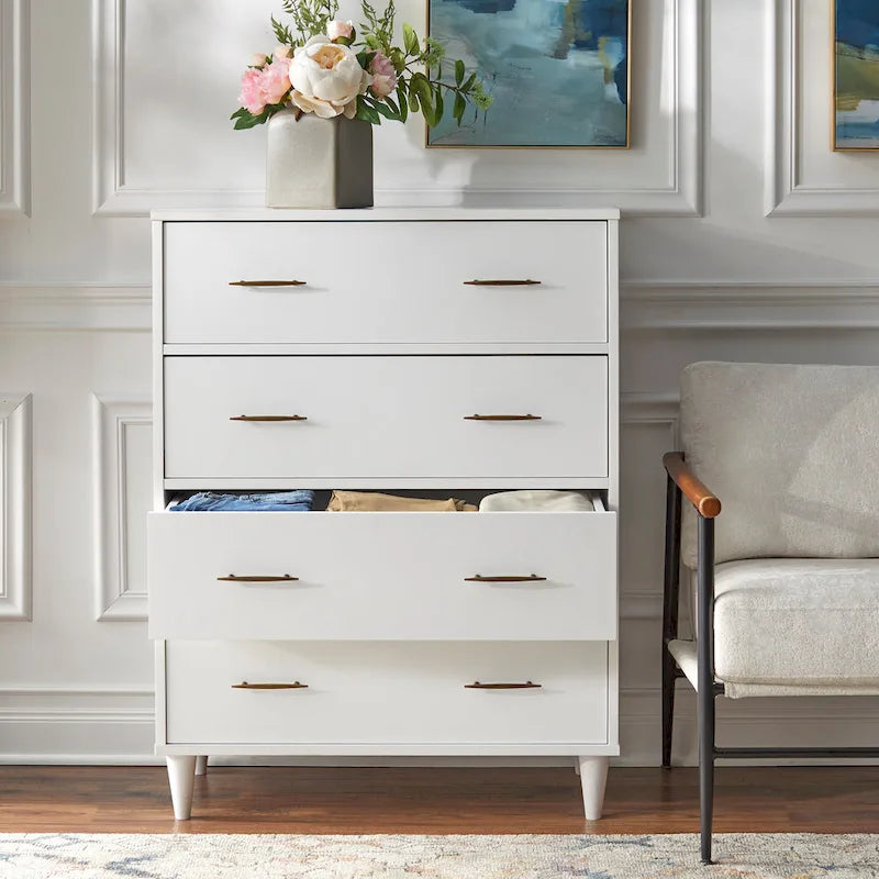 4-Drawer Mid-Century Modern Chest