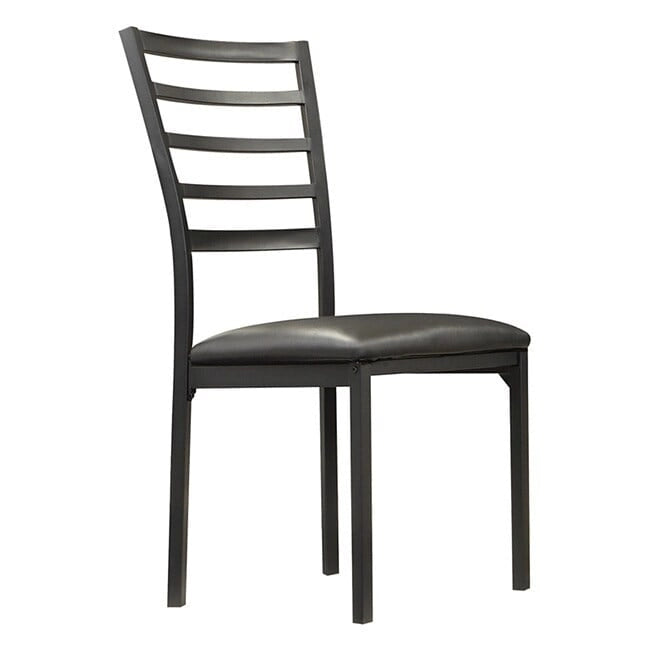 Espresso Contoured Metal Dining Chairs (Set of 4)