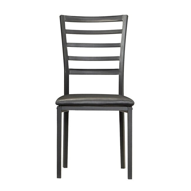 Espresso Contoured Metal Dining Chairs (Set of 4)
