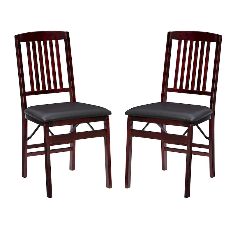 Espresso Folding Chair (Set of 2)