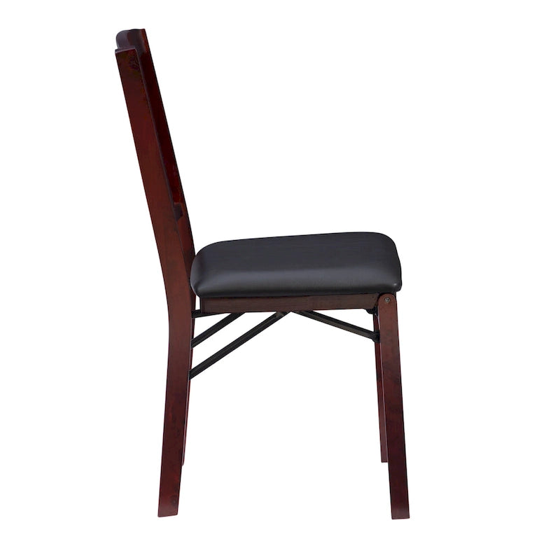 Espresso Folding Chair (Set of 2)