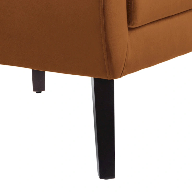 2 Set Modern Accent Chair Velvet Armchair