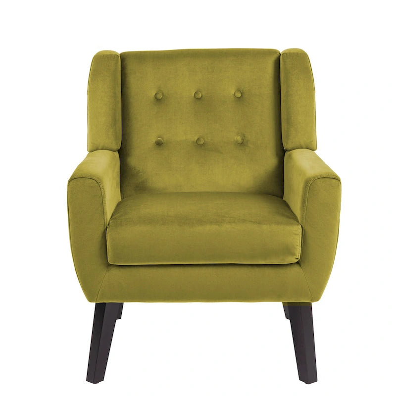 2 Set Modern Accent Chair Velvet Armchair