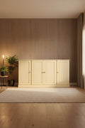 100% Solid Wood 65 Sideboard with Clear, Frosted Glass or Solid Wood Doors