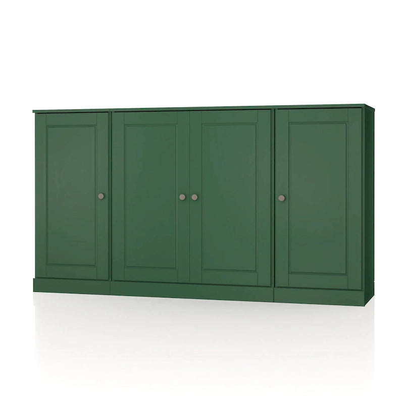 100% Solid Wood 65 Sideboard with Clear, Frosted Glass or Solid Wood Doors